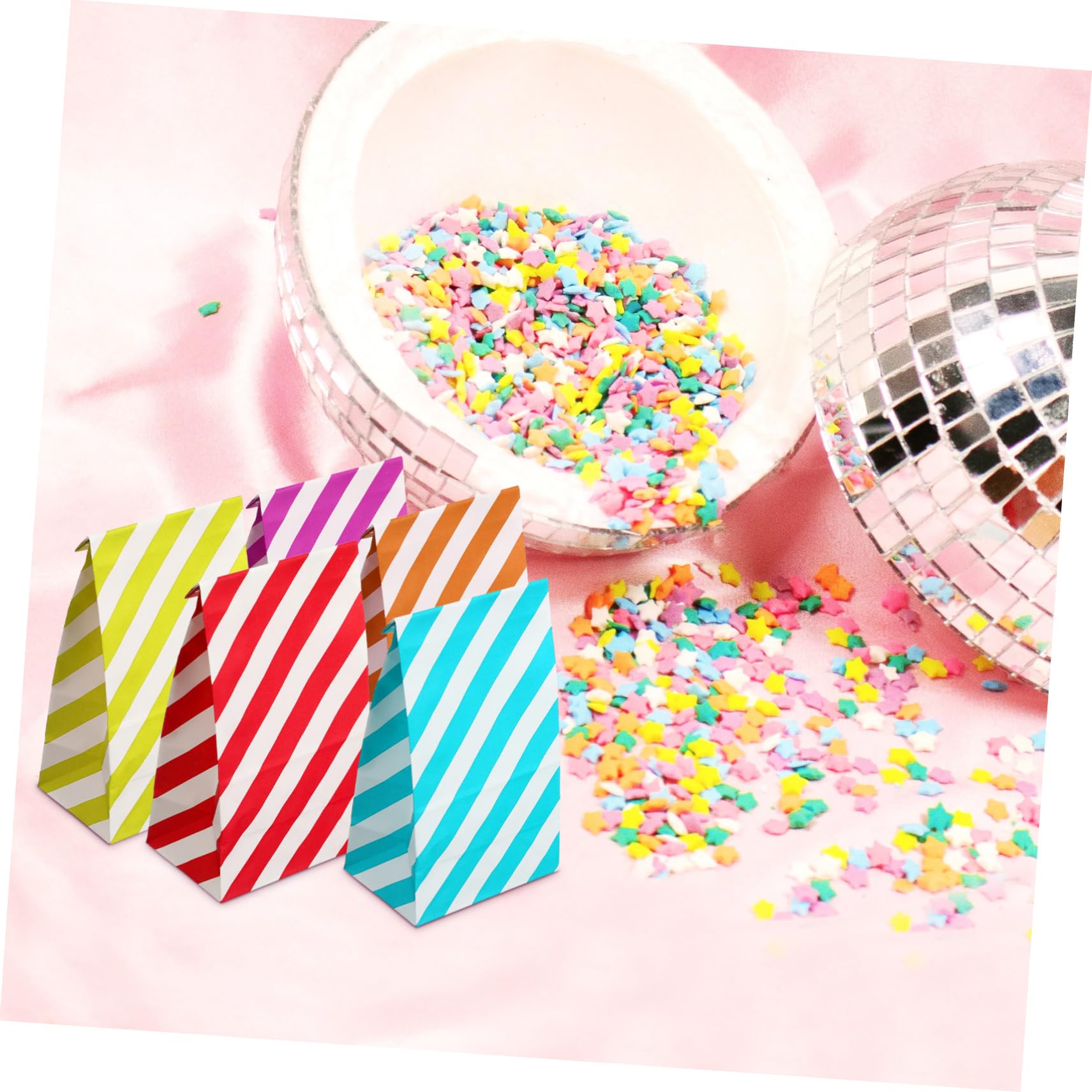 HAMPPLIES 80piezas Papel Para Bolsas De Dulces Pequeñas Bolsas De Fiesta De Colores Para Golosinas De Obsequio Para Fiestas