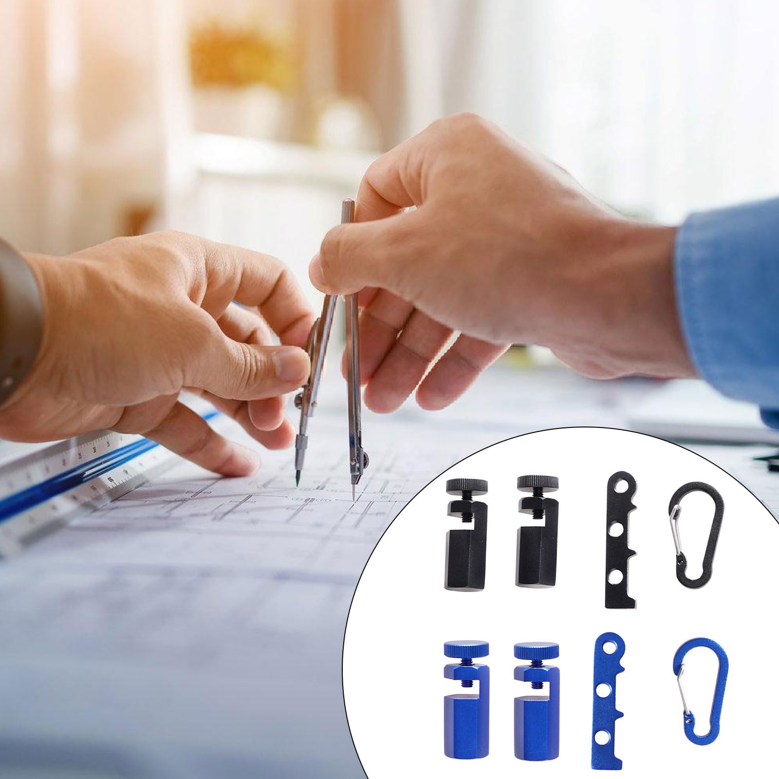 REDYY Stair Gauges,Tall Stair Gauges for Framing Square with Holder Hook Framing Jigs for Speed Square Framing Square Stops for Carpentry