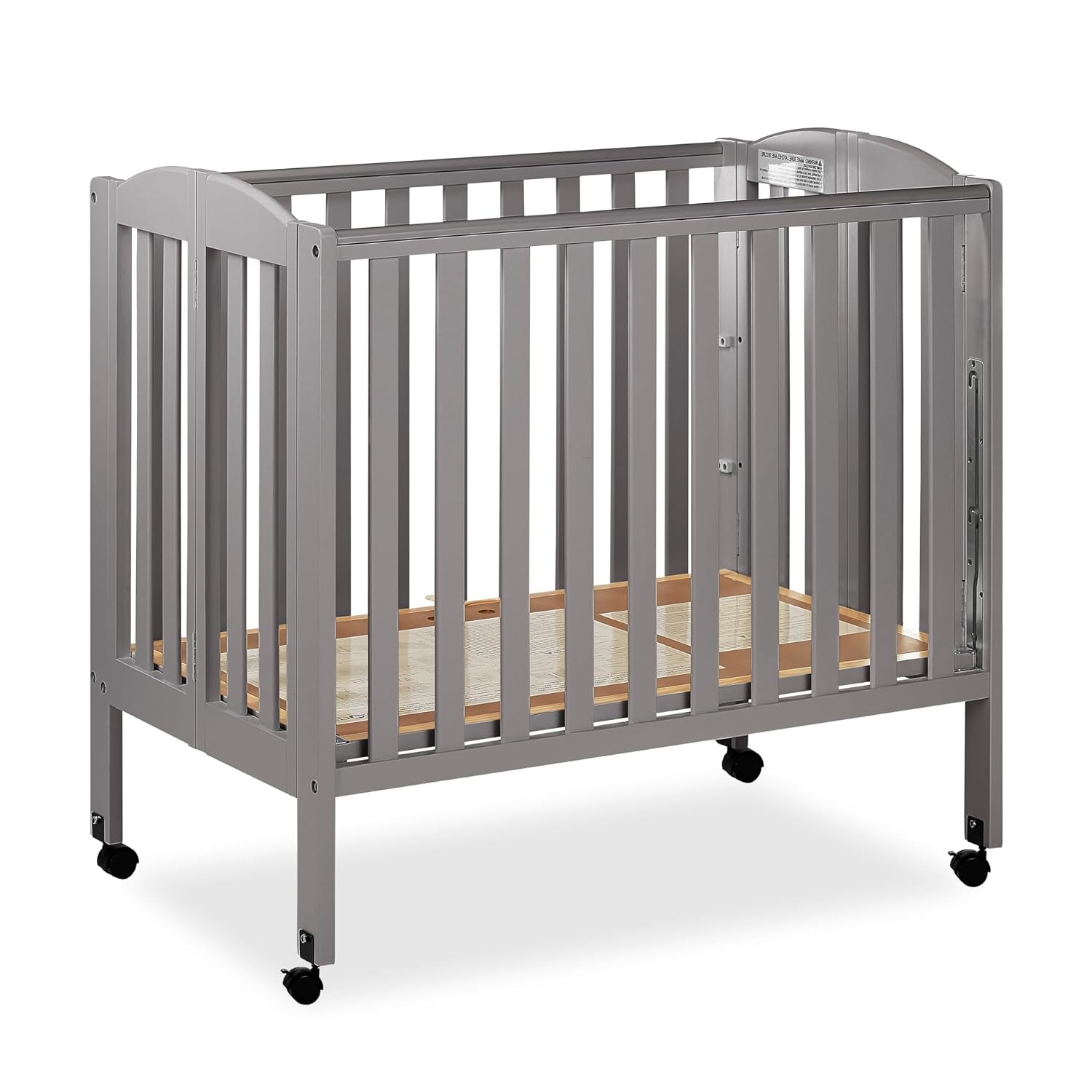 Dream On Me 3 in 1 Portable Folding Stationary Side Crib in Steel Grey, Greenguard Gold Certified, Safety Wheels with Locking Casters, Convertible, 3 Mattress Heights Dream On Me 3 in 1 Portable Folding Stationary Side Crib in Steel Grey, Greenguard Gold Certified, Safety Wheels with Locking Casters, Convertible, 3 Mattress Heights