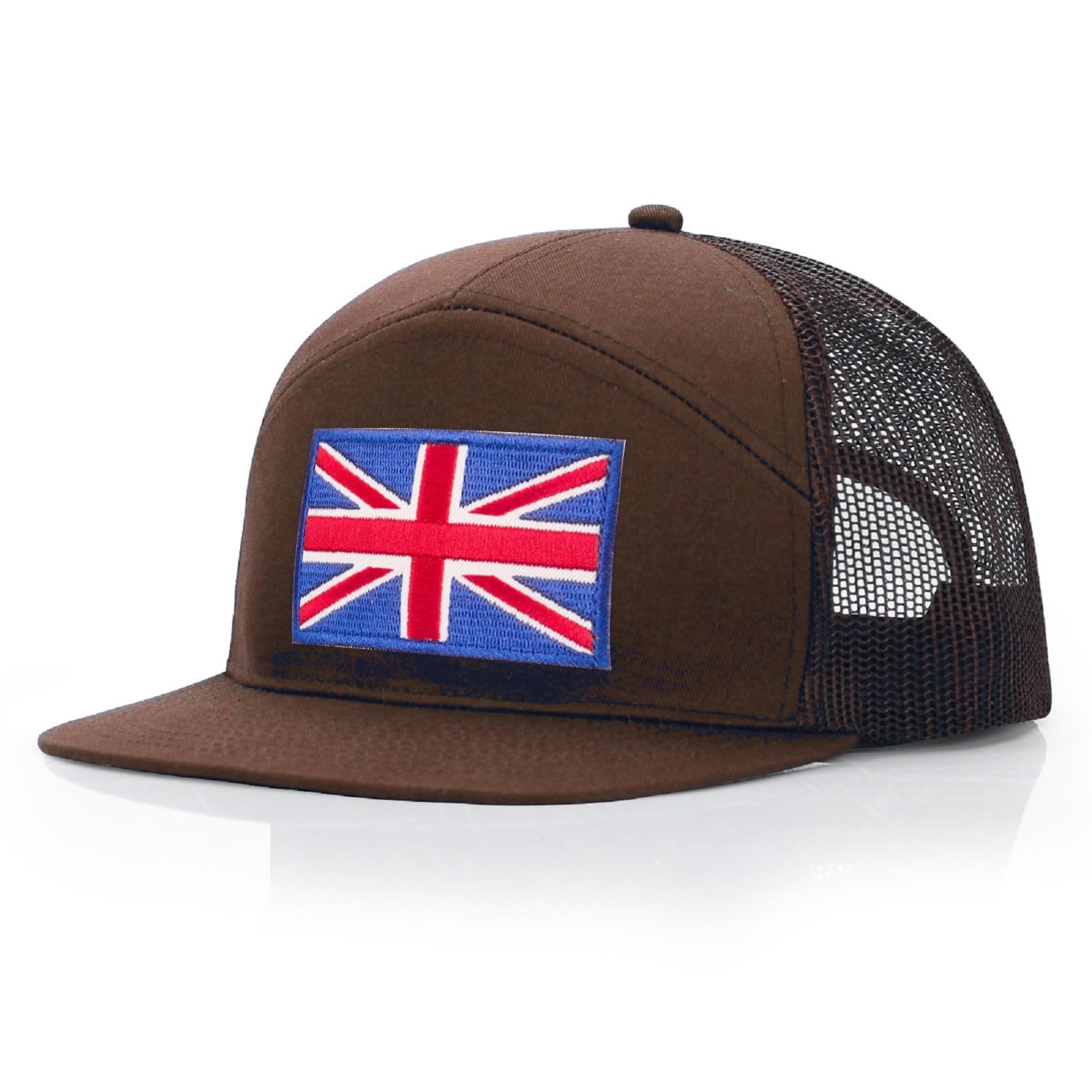 HaloHorus UK Flag Trucker Hat for Men Women, Adjustable National Flag Athletics Baseball Cap for Running, Fishing, Sports, Workout