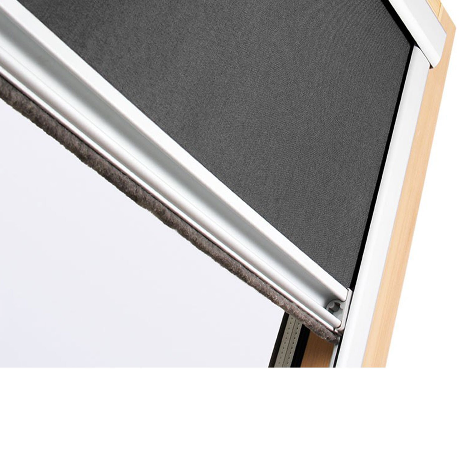 GARDINIA EASYFIX Thermo-rolgordijn met thermo-achterzijde om te klemmen of lijmen, optimale lichtreflectie, energiebesparend, ondoorzichtig, leisteen, 45 x 150 cm (BxH