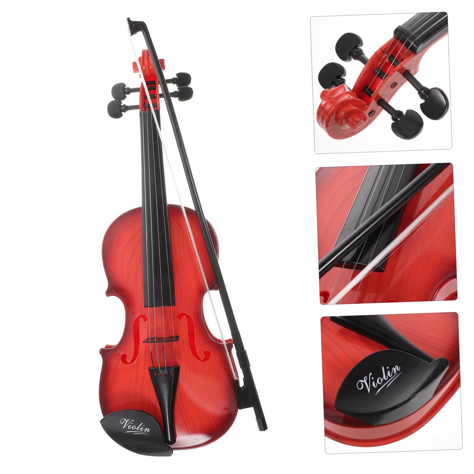 Violino Plastica per Giocattolo Bambini in Musicale | Strumento Musicale Ragazzo Ragazza, Giocattoli Vio, Decorazioni Scuola, Violino per Principianti