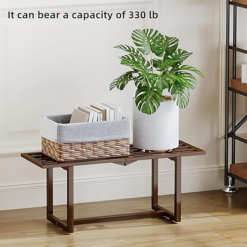 Miniatura 5 de Soporte de metal para plantas de interior (1 nivel café)