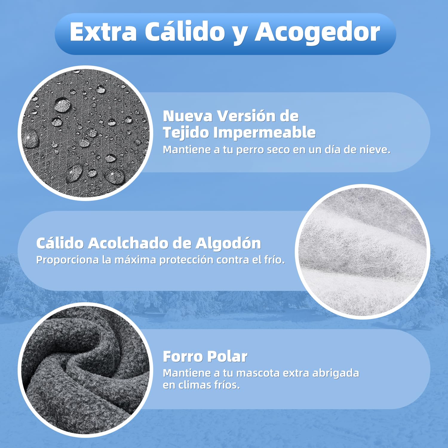 SlowTon Abrigo para Perro Invierno, Cálido Forro Polar para Exteriores con Bufanda De Cuello Alto, Rayas Reflectantes, Chaleco Resistente Al Viento, Juegos Suaves para Mascotas