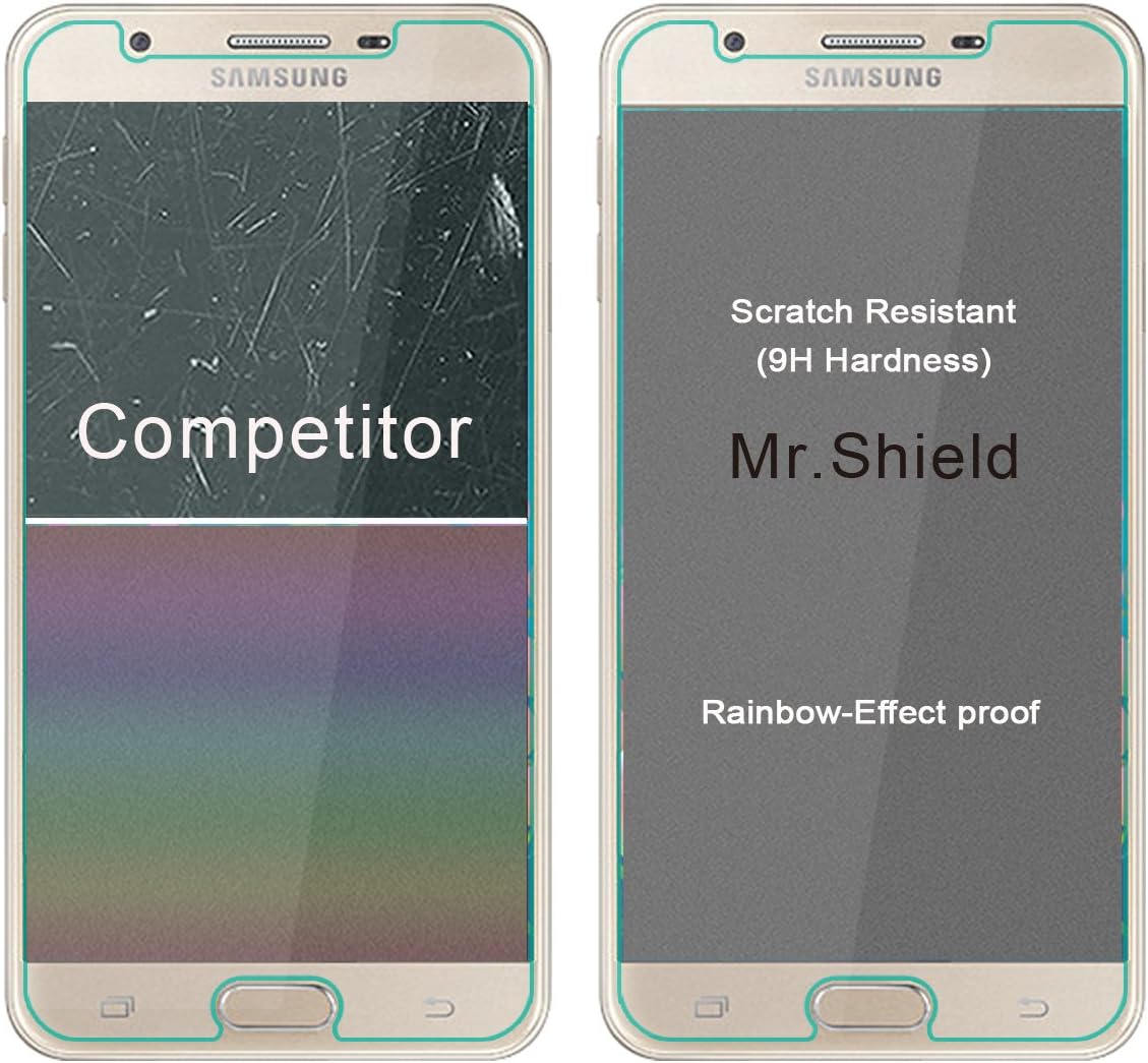 Mr.Shield [3-PACK] Designed For Samsung Galaxy J7 Sky Pro [Tempered Glass] Screen Protector [Japan Glass With 9H Hardness] with Lifetime Replacement
