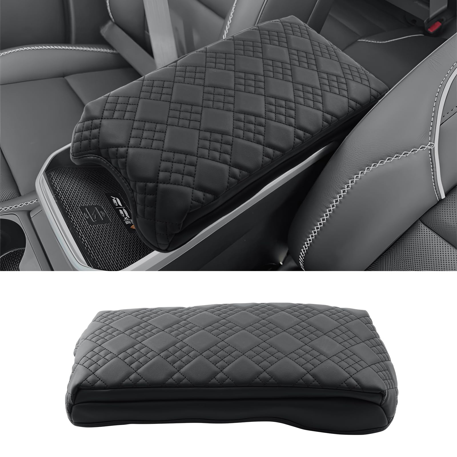 CDEFG for 2025 2026 2027 GMC Terrain Accessories Center Console Cover Armrest Cover, for 2025-2027 GMC Terrain (Elevation, AT4, Denali) Middle Console Pad Arm Rest Protector