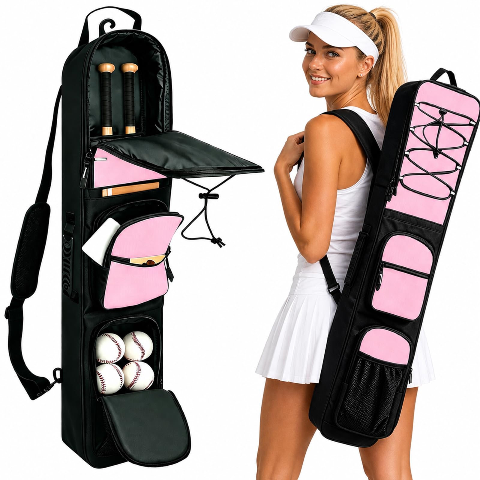 Baseball Bat Bag With Large Capacity Storage