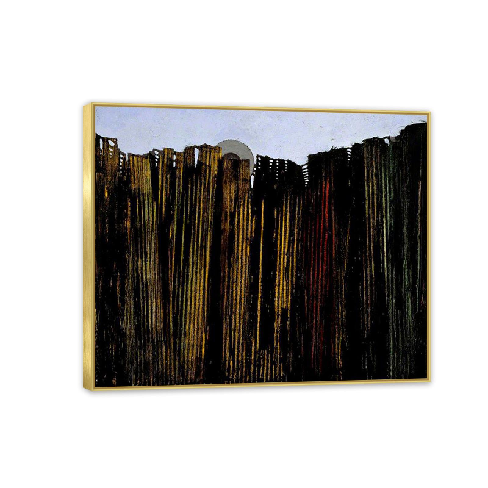MYCGGDGH Max Ernst Canvas Wall Art Reproductions of Famous Paintings La forêt Retro Surrealist Canvas Wall Decor for Living room bathroom 65x50cm(26x19in) Framed