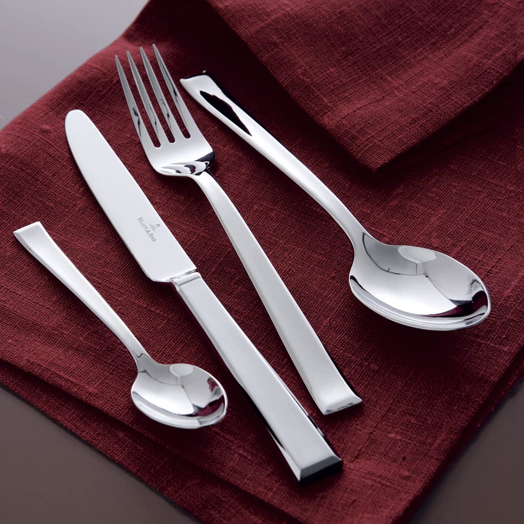 Villeroy & Boch - Victor Servizio Tavola 68 Pezzi, Lavabile in Lavastoviglie, Set di Posate, 12 Persone, Acciaio Inossidabile