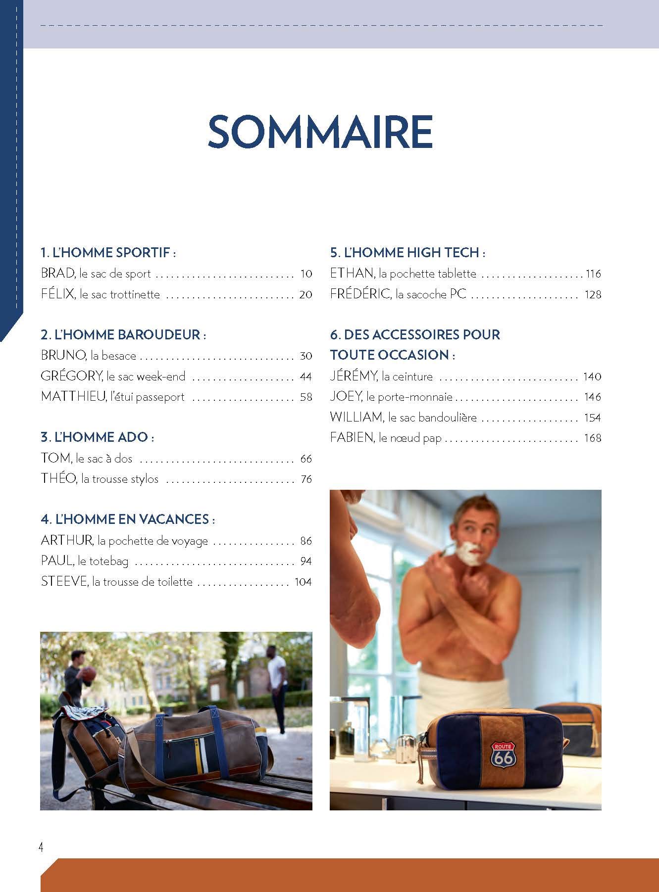 Sacs et accessoires à coudre pour hommes