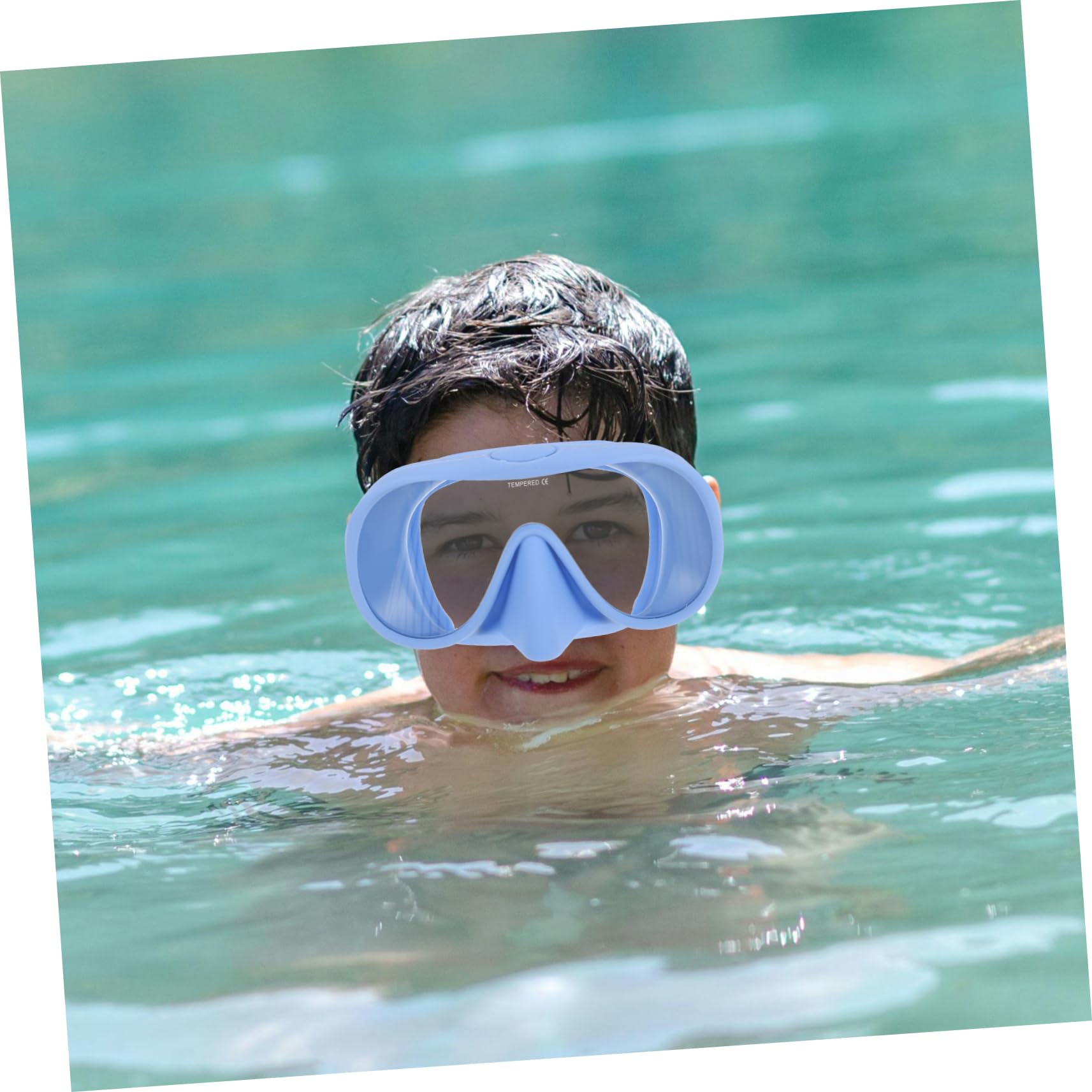1juego De Buceo Profesional para Adultos Gafas Antivaho De Amplio Ángulo y Tubo De Snorkel con Estuche De Almacenamiento Equipamiento De Esnórquel y Buceo Color Azul
