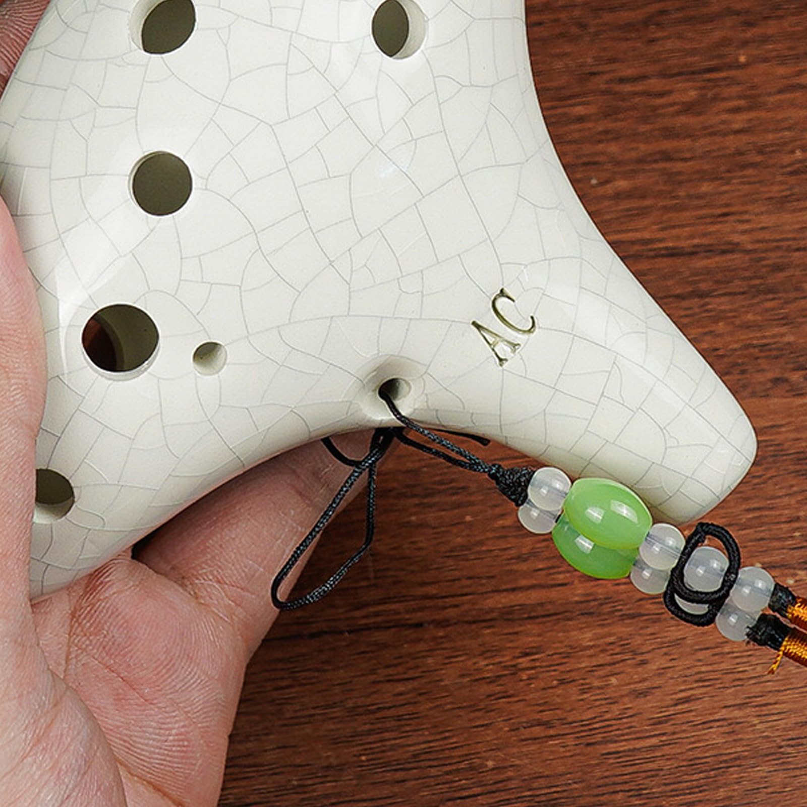 12-Loch Keramik Okarina, Musikinstrument für Lernende, ergonomisches Design, verbesserte Klangprojektion für Musikliebhaber, handgefertigte Ton Okarina