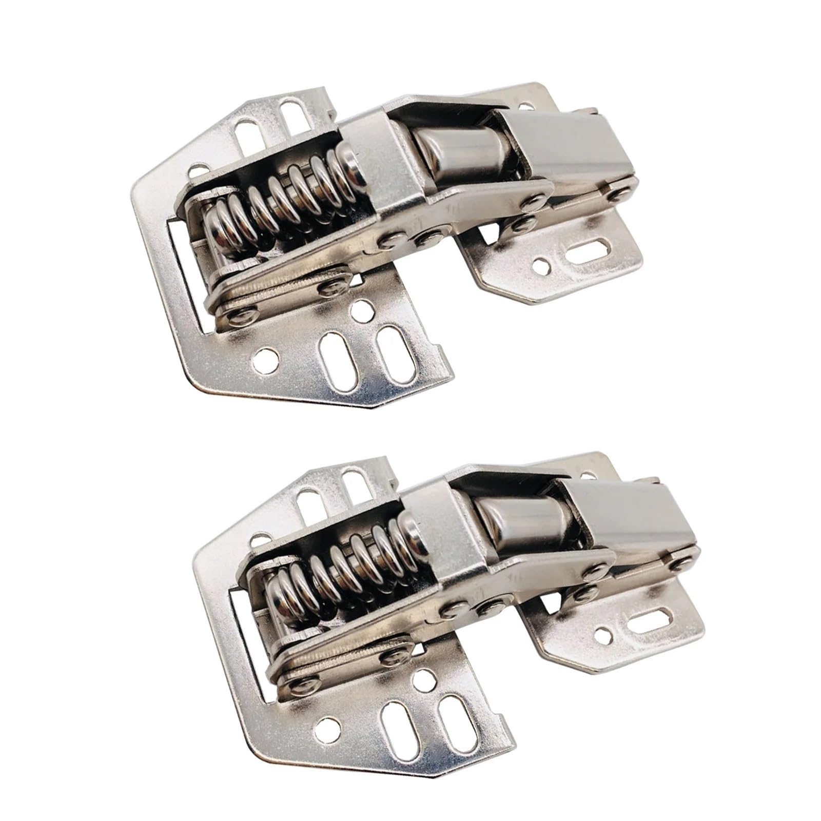 Clingre Boutique Shop Uk Silver 2Pcs Furniture For Caravan Soft Close Cupboard Damper Cabinet Hinge No Drilling 90 Degree Door Durable With Spring Wardrobe Hardware Hinges