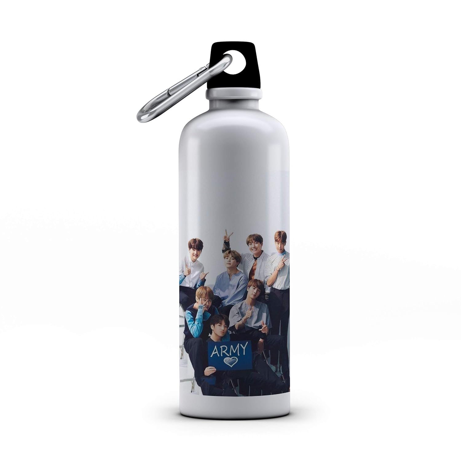 Heartink Aluminium Water Bottle Set Of 1 600 Ml White Amazon In Home Kitchen