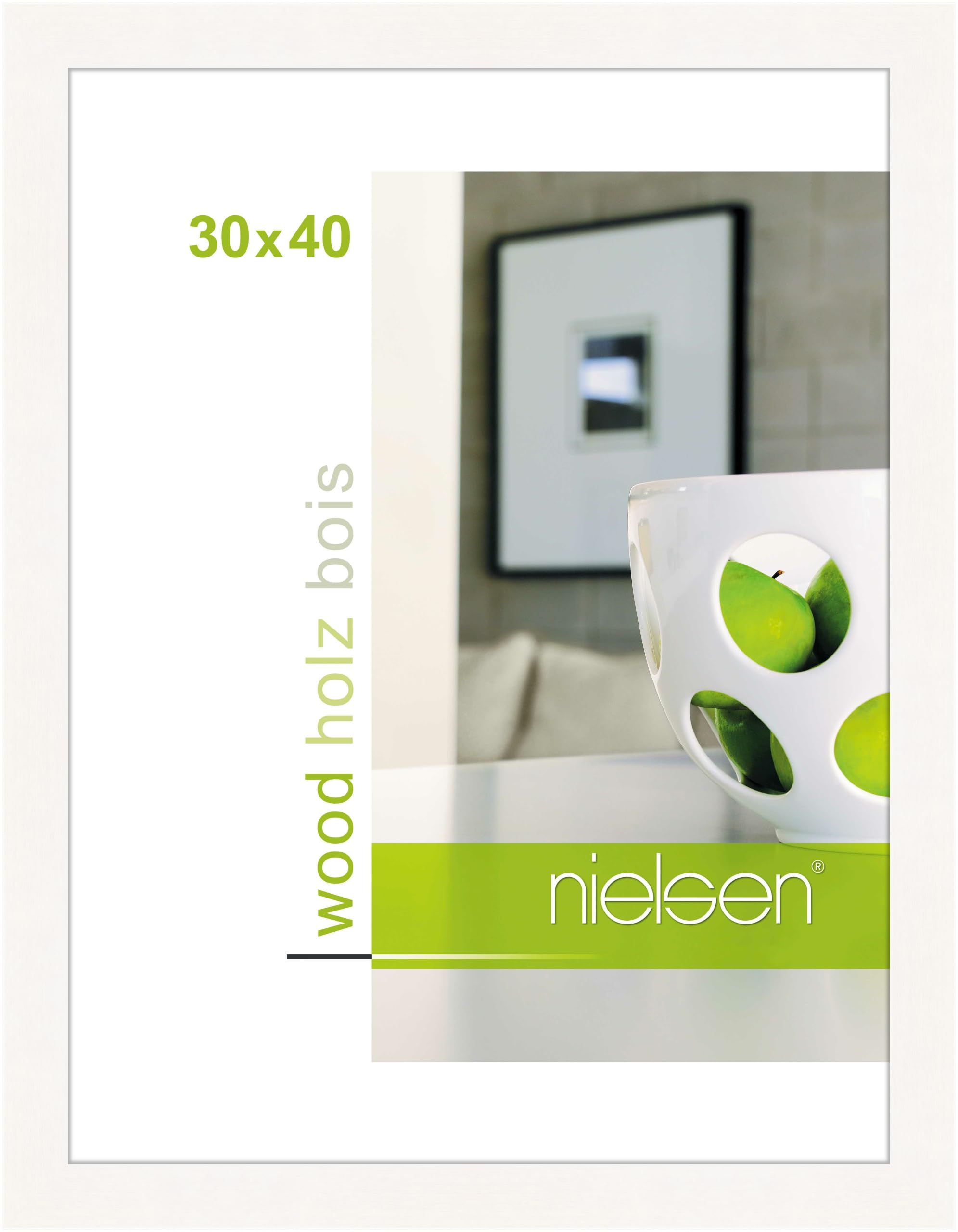 Nielsen Design   Essential Wooden Picture Frame White in Size 30x40cm, BrandAlley