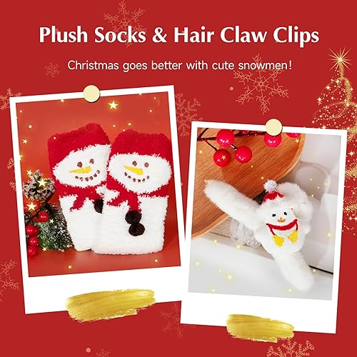 Miniatura 7 de Suhctuptx Regalos de Navidad, 8 cestas de regalo para mujeres, juegos de regalos únicos de Navidad, caja de ideas para regalos de Navidad con vaso