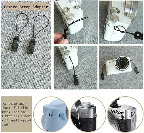 Miniatura 6 de Correa de cámara de liberación rápida QD Loops Adaptador de conector compatible con Sony Canon, Nikon, Fujifilm, señalar y disparar, pequeñas
