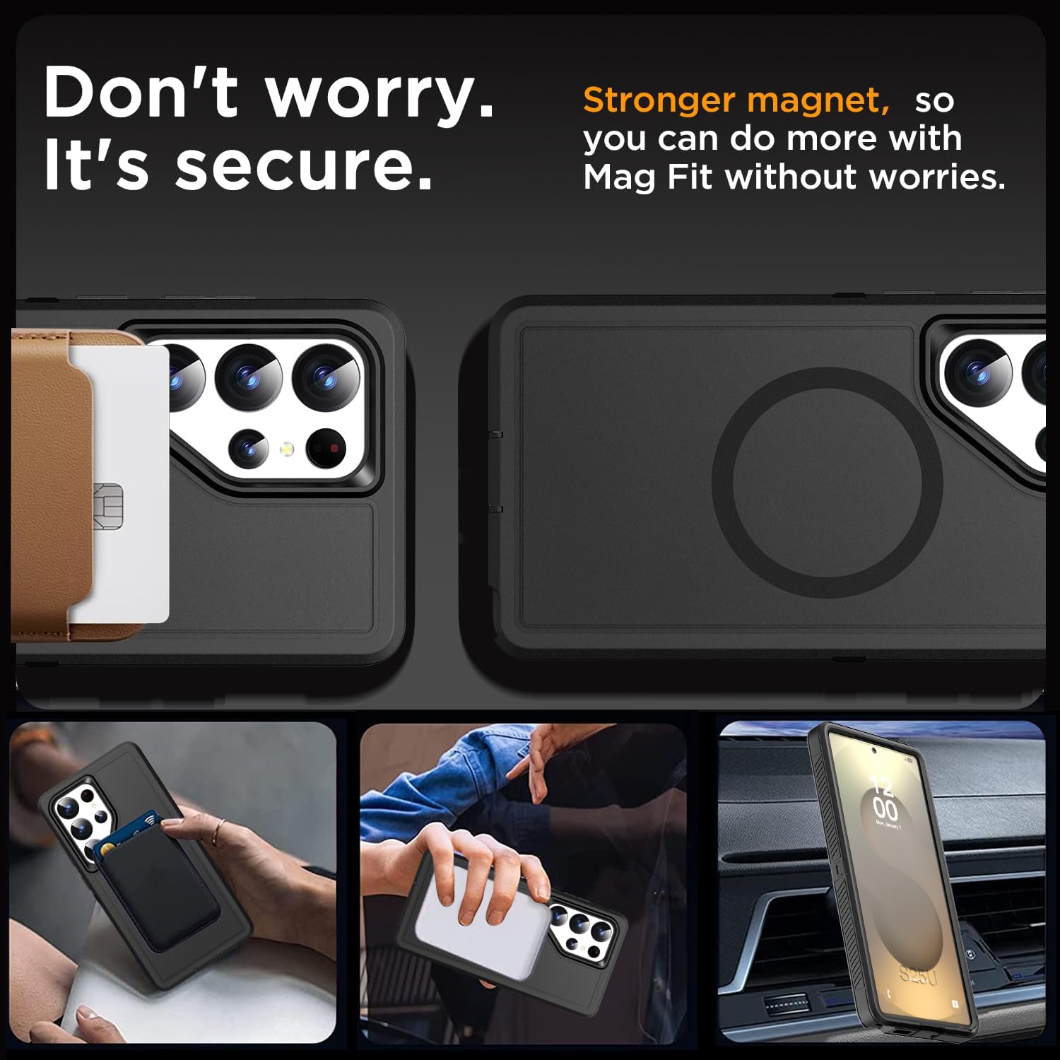 AICase for Samsung Galaxy S25 Ultra Case[Compatible with Magsafe],Magnetic Heavy Duty Drop Protection Full Body Rugged Shockproof/Dust Proof Military Protective Tough Durable for S25 Ultra 6.9" 2025_1 - Image 2