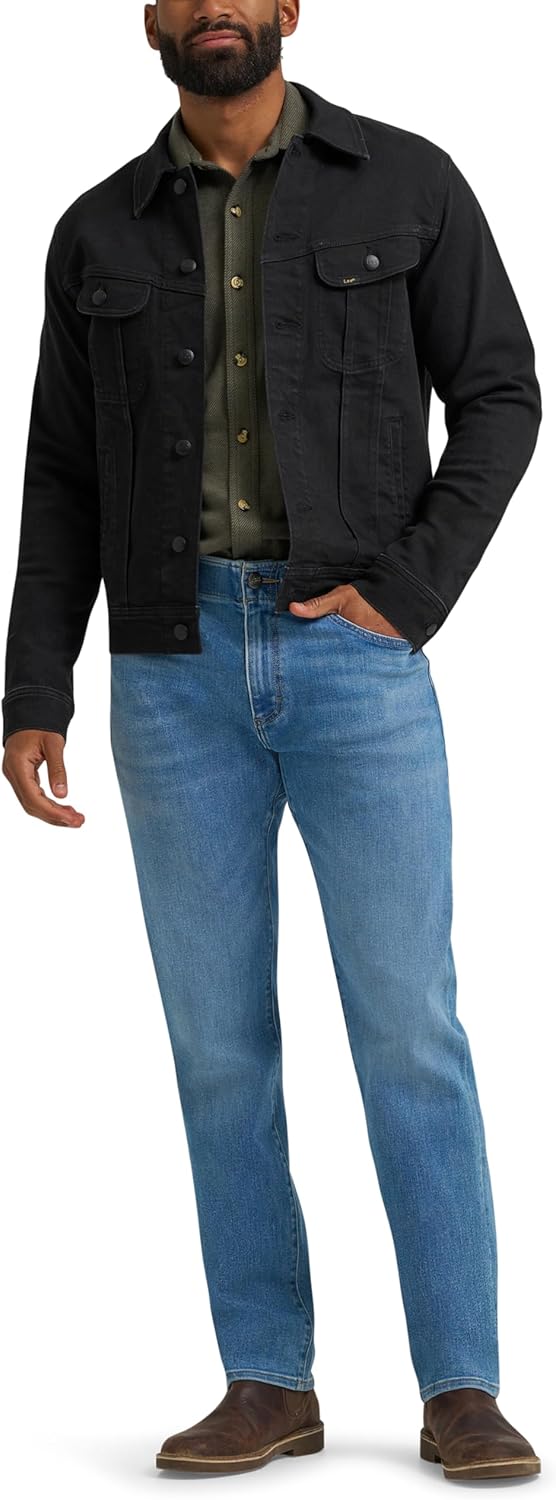 Lee メンズ エクストリーム モーション アスレチック テーパー ジーンズ, リバイバル。, 30W x 34L