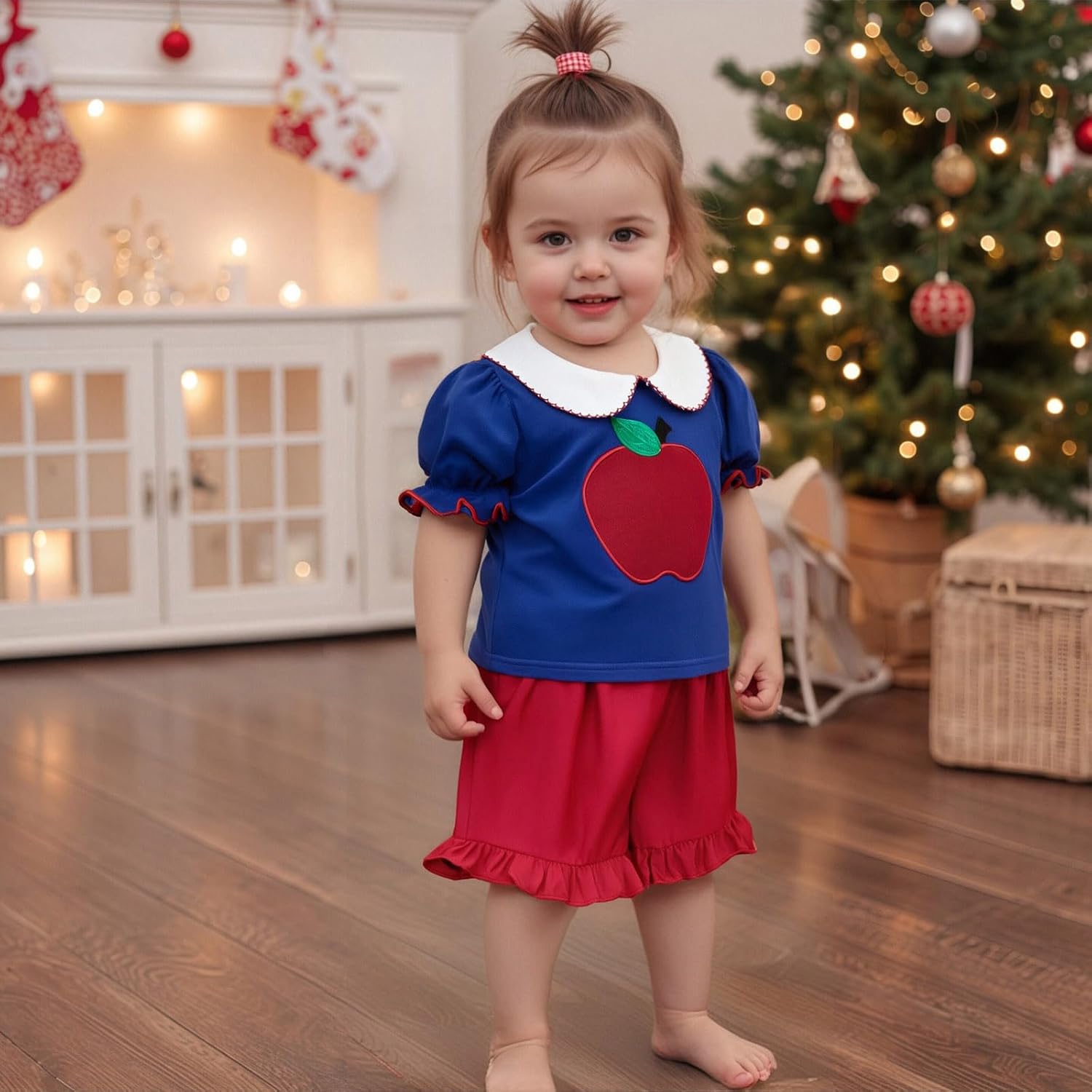 Toddler Girls Back School Outfit Short