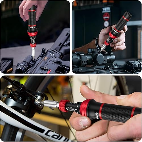 Vista 20 de VANPO Destornillador dinamométrico digital 2.66-53.1 in-lbs/0.3-6 Nm, juego de llaves dinamométricas ajustables con timbre/indicador LED