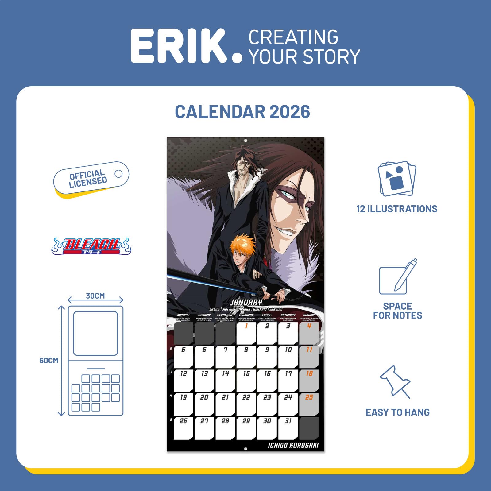 その他 Klub Outside BLEACH CALENDAR 2026 Klub Outside Official Goods Shop