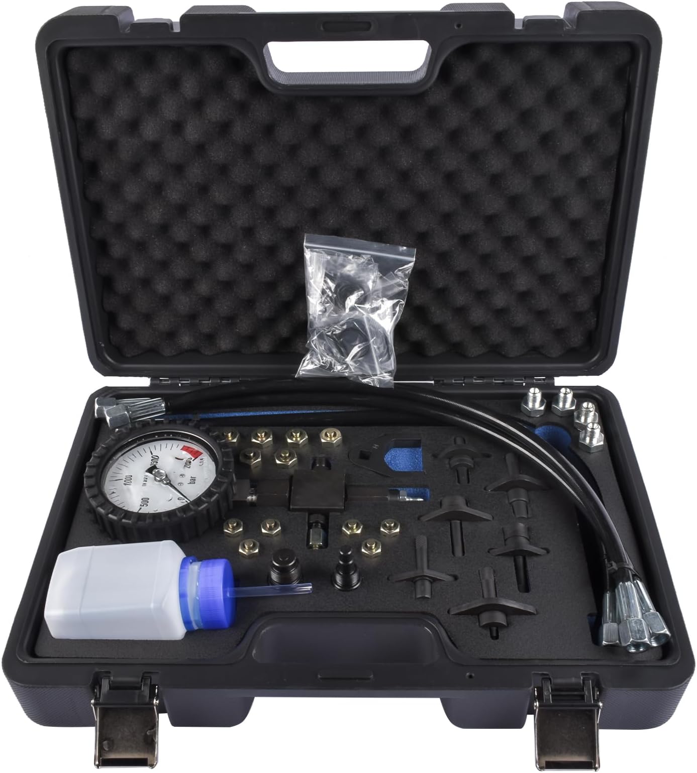 GELUOXI WT04A3100D 2000 Bar Common Rail Diesel High Pressure Tester Kit with Injector Pipe Blanks
