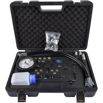 Bisenya Common Rail High Pressure Tester + Injection Tube Blanks for Testing Fuel Pressure on Common Rail Systems Diesel