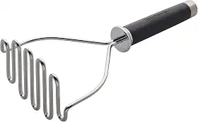 Amassador KitchenAid Gourmet, aço inoxidável, 26 cm, preto