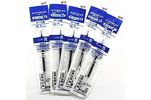 Uni-ball Jetstream SXR-600 Rollerball Pen Refills - 0.7mm, Blue Ink - Value Set of 5