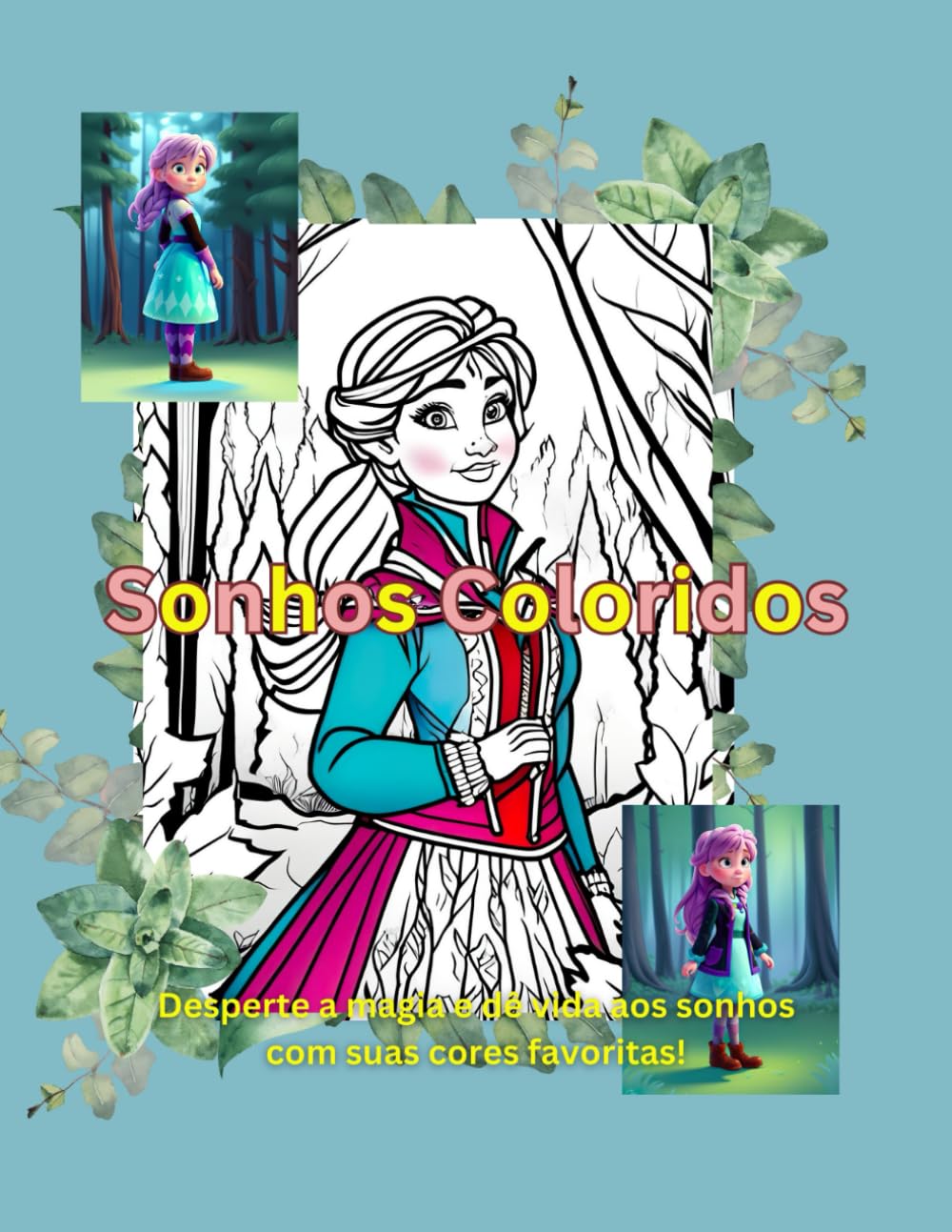 Sonhos Coloridos: Gelo Mágico Florestal Aventura Congelante na Terra Encantada!