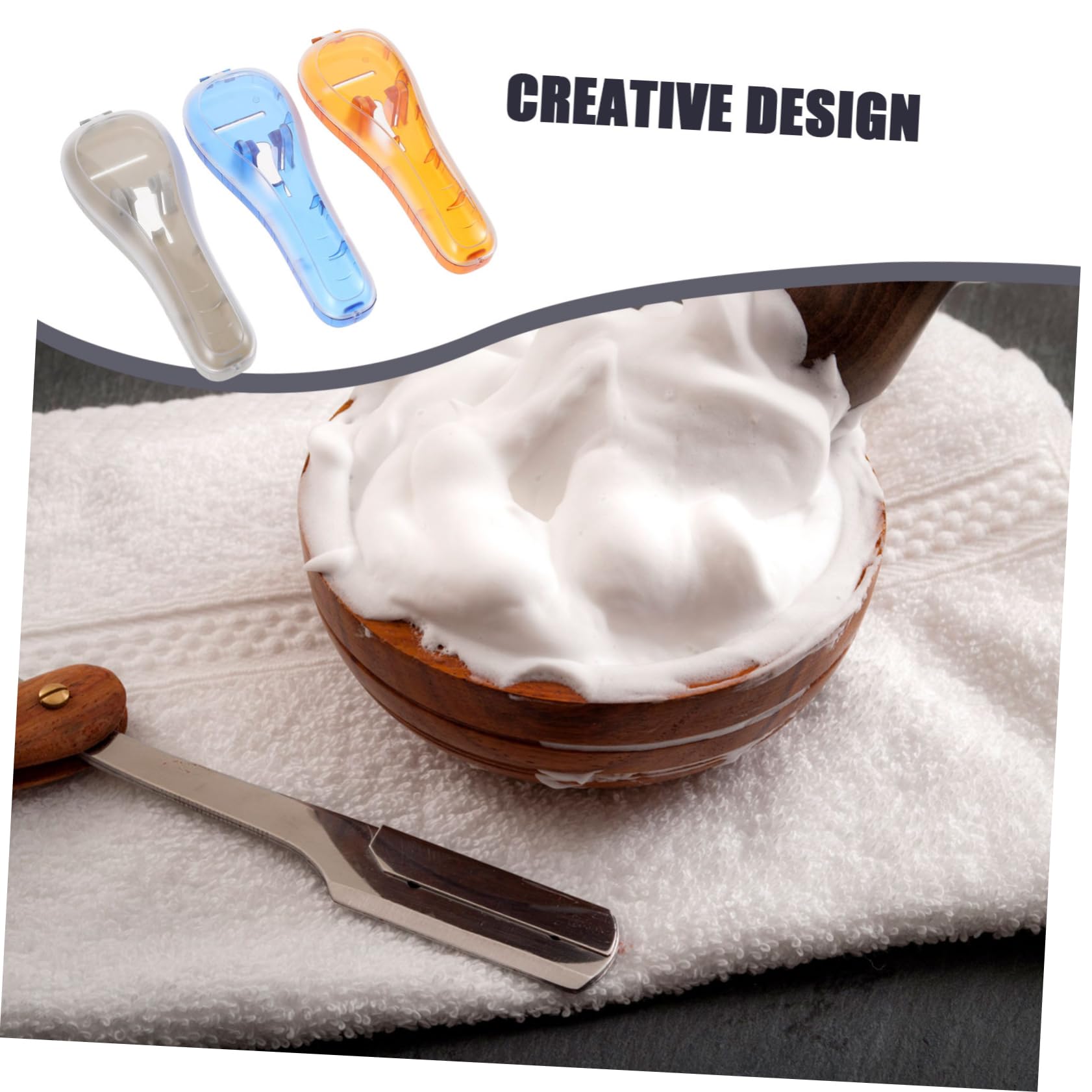 3pezzi Custodia Portatile Per Rasoio Antiurto Organizer Per Rasoio Scatola Resistente e Leggera Per Uso Interno Ed Esterno