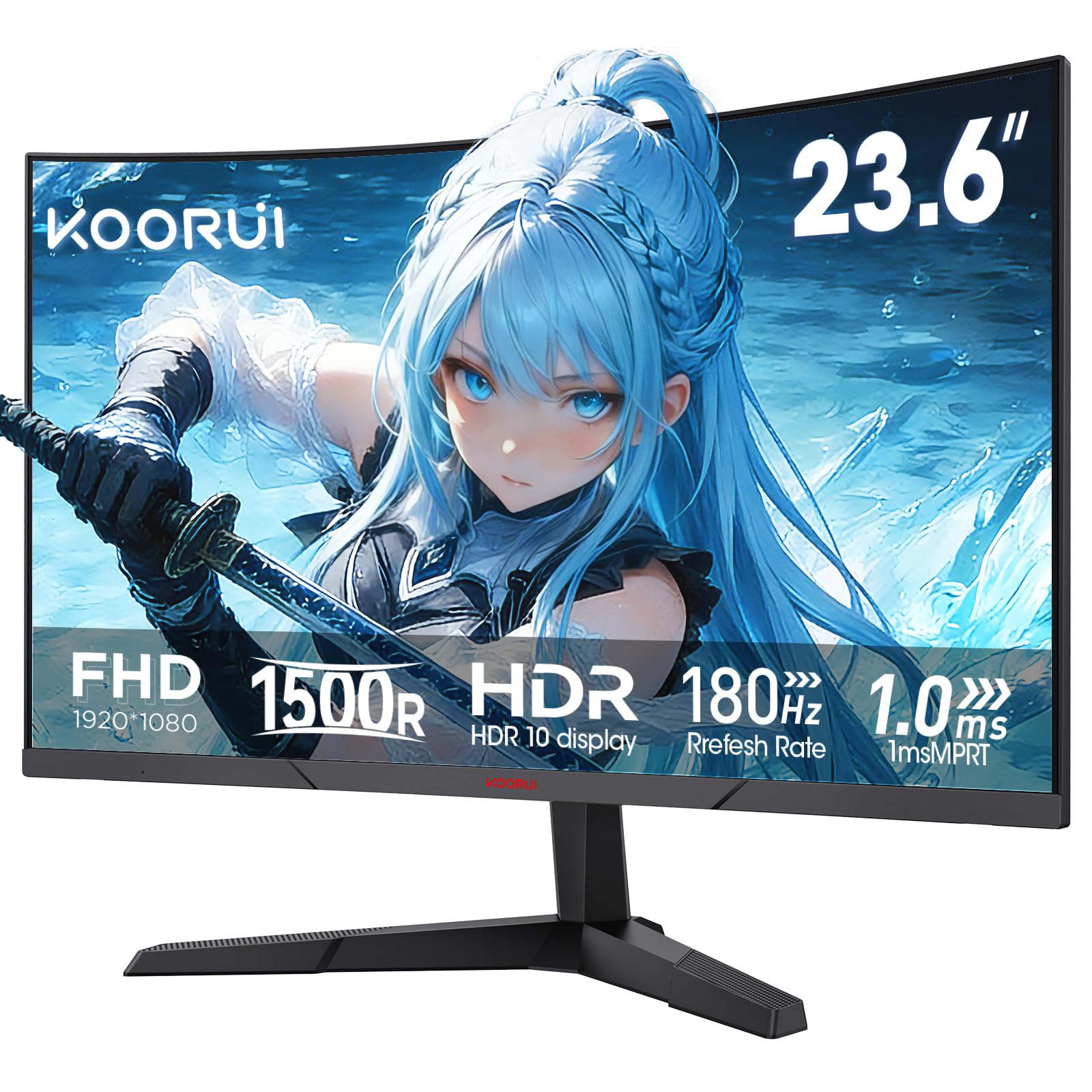 【取りに来られる方限定】KOORUI 湾曲型ゲーミングモニター 24インチ Amazon.co.jp: KOORUI モニター 24インチ 60Hz : パソコン・周辺機器