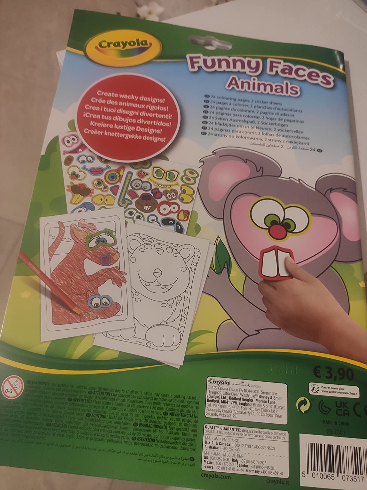 Crayola, Album da Colorare con adesivi, Crea le facce, Con sticker che