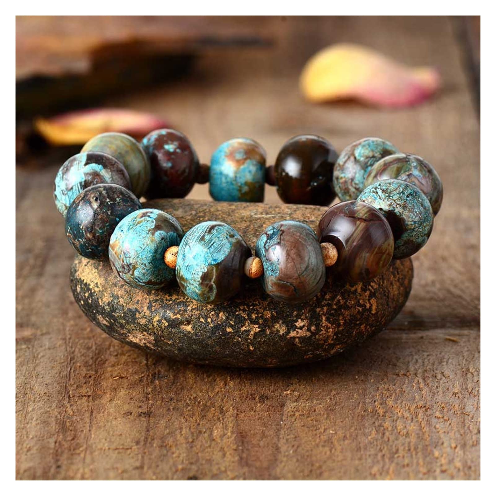 Bracciale con Perline Braccialetti Elastici da Donna in Pietra Naturale Braccialetti Elastici Gioielli Bracciale Gioielli