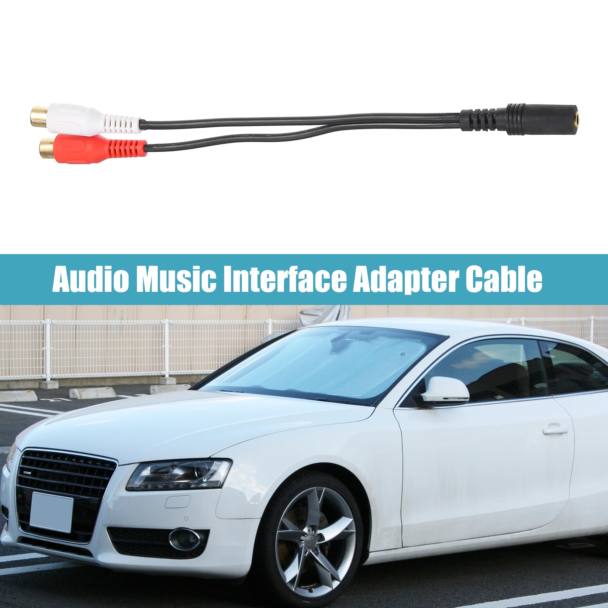 QUARKZMAN 3.5mm Femmina a Doppio RCA Femmina Phono Stereo Separatore Cavo