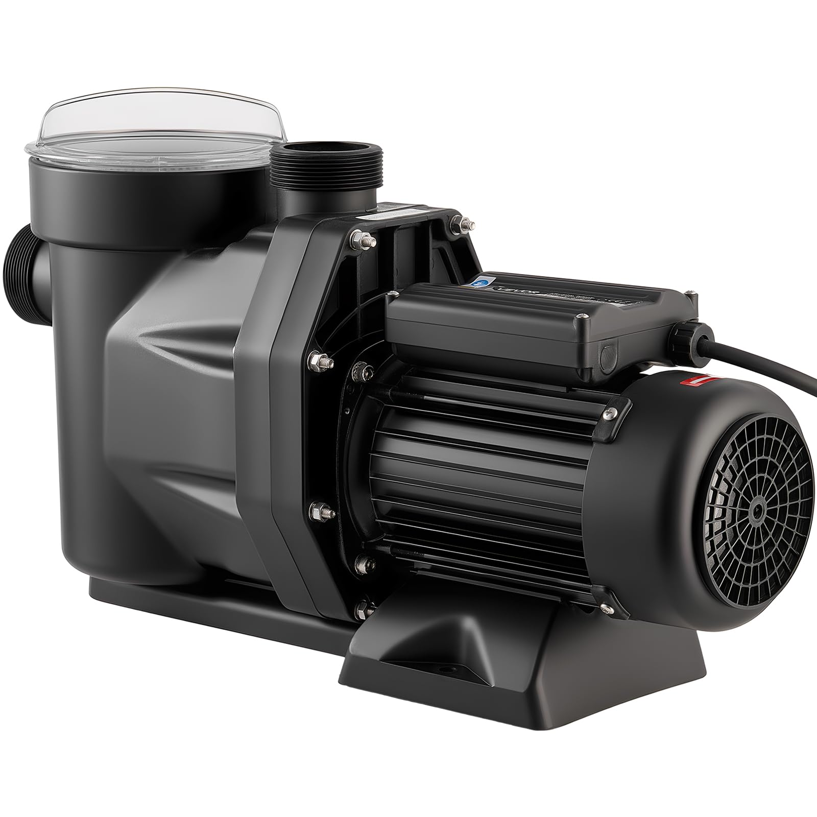 VEVOR Bomba para Piscina 1300 W Caudal Máximo de 28800 L/H Bomba de Filtración para Piscina de Una Sola Velocidad, CA 220-240 V, Altura de Elevación Máxima de 17 m, con Temporizador de 24 Horas