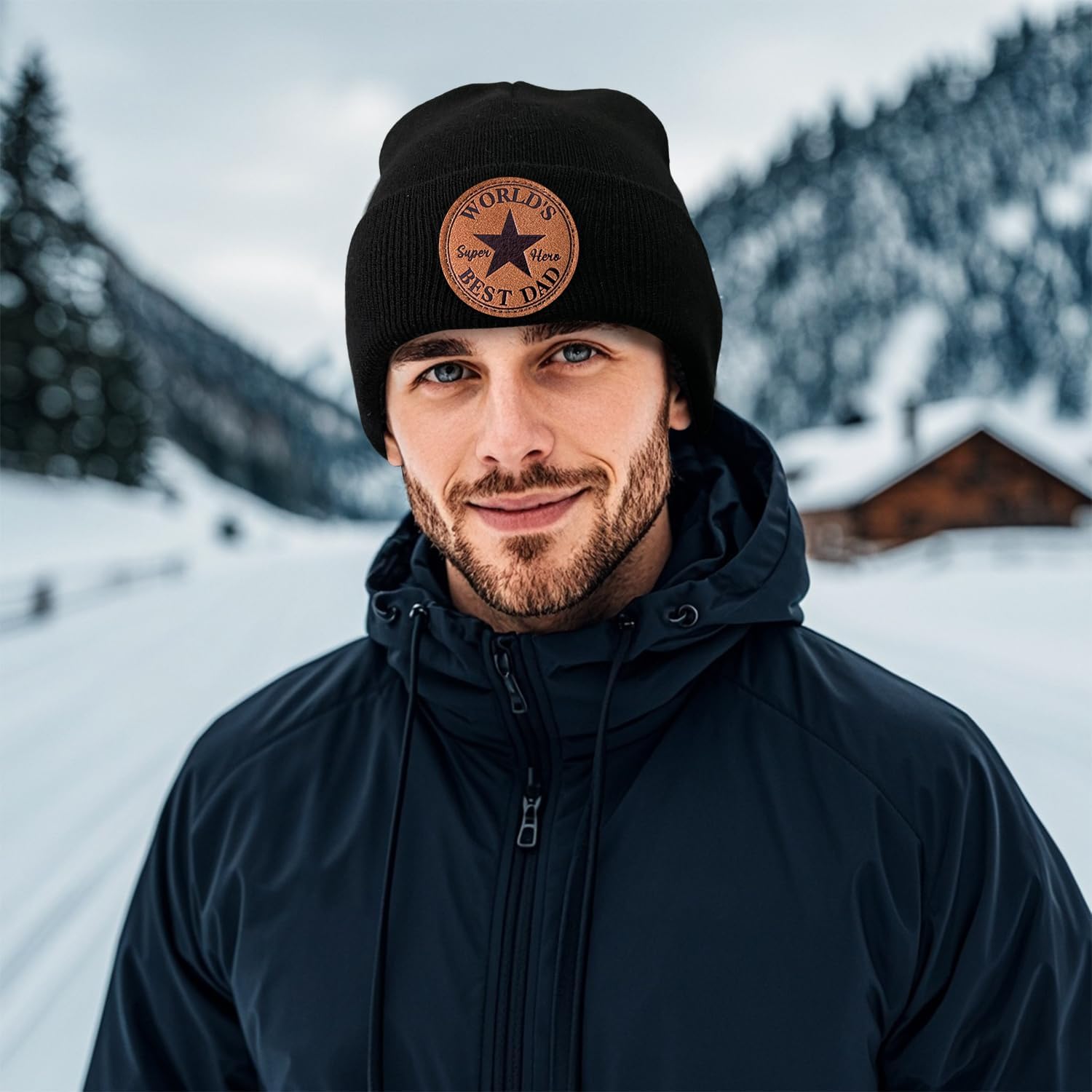 Best Dad Beanie, Christmas Birthday Gift Warm Funny Knit Hat - Image 5