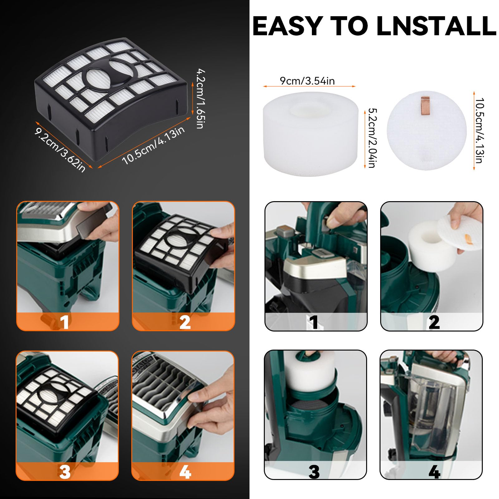 Ricambio Filtri Spugna E Feltro Per Aspirapolvere Shark - Foto 10