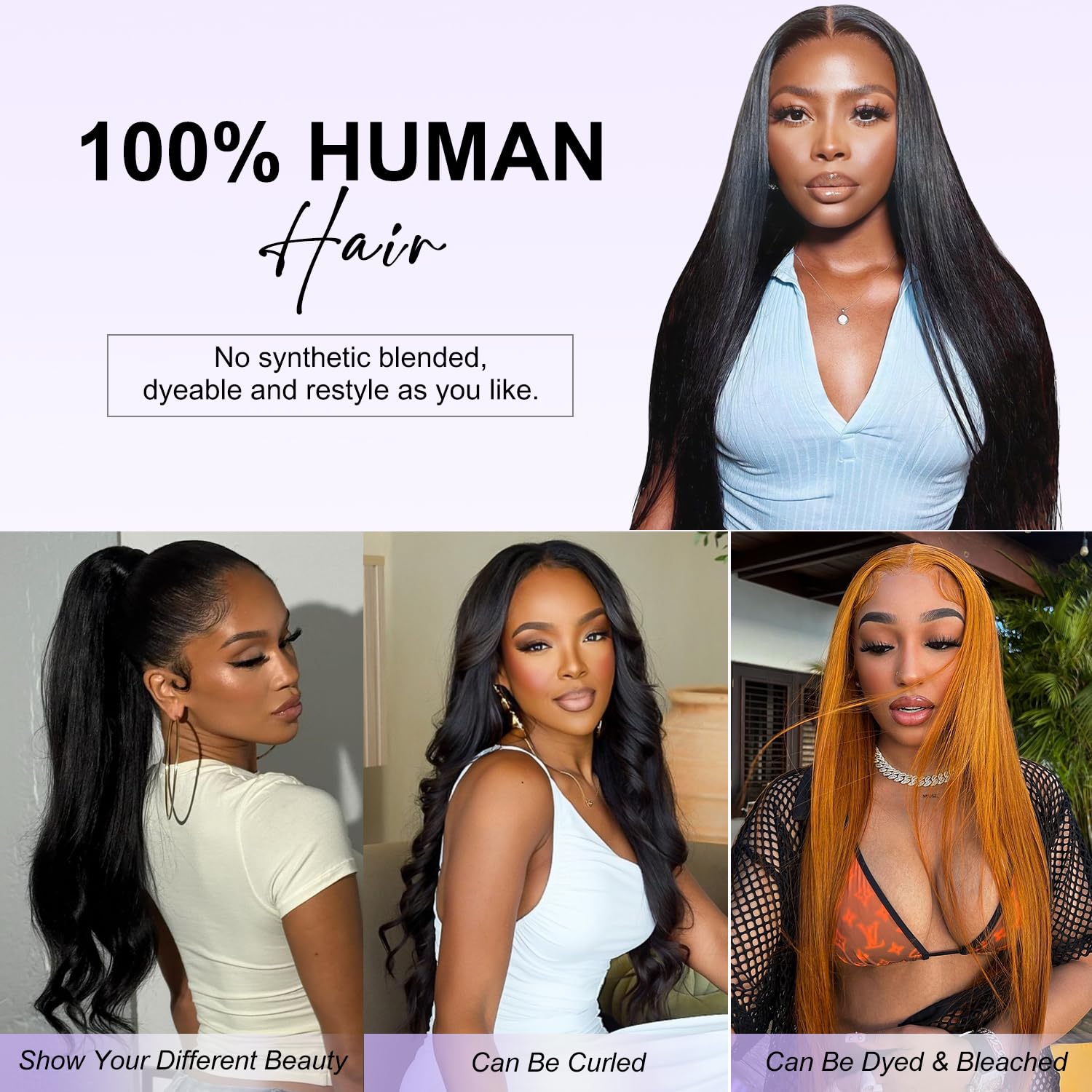 RXY 13X6 Straight Bresilienne Perruque Cheveux Humain 16 Pouces(41cm) Perruque Femme Naturelle Black HD Lace Front Wigs Human Hair 180 Density for Women 12A Brazilian Virgin Transparent Glueless Wigs