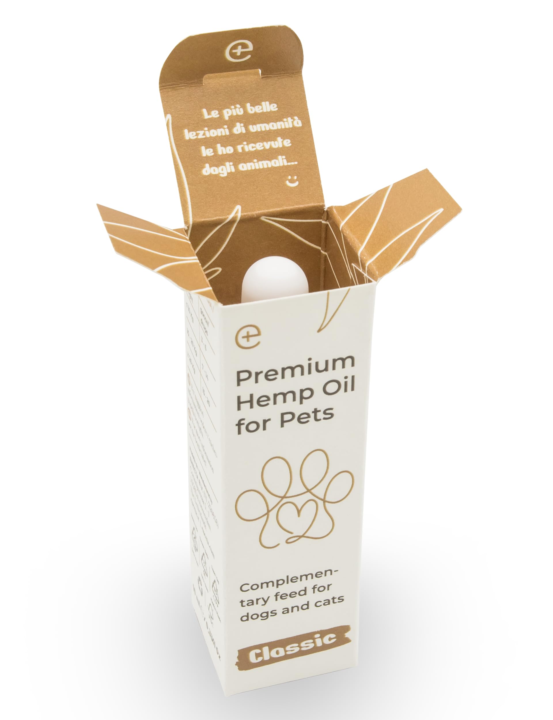 Enecta Pet Oil - Aceite de semillas de cáñamo para perros y gatos - Puro prensado en frío - Omega 3 y 6 - Bienestar diario - Fórmula nutracéutica - Bote de 10 ml