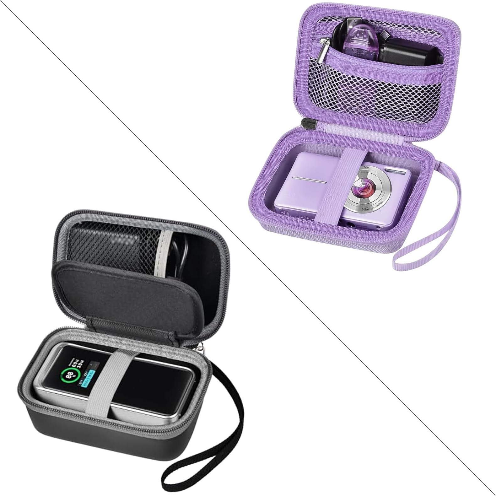 Case Compatible with Anker Prime Power Bank Bundle with Digital Camera Case Compatible with VAHOIALD Purple