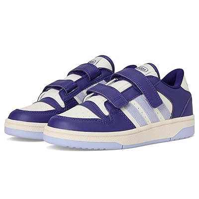 adidas Kids Break Start Elastic Lace Basketball Shoes (Little Kid) Kids Shoes Team Collegiate Purple/Violet Tone/White