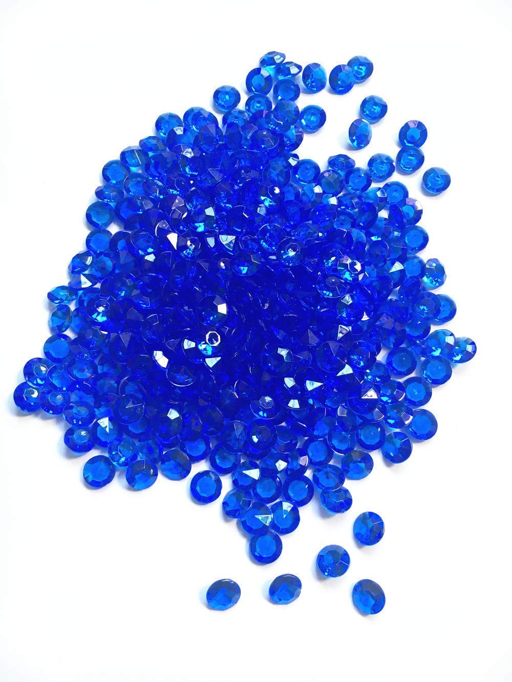 1000pcs 10mm Acrylic Diamond Gems - Emerald Green Table Confetti & Vase Fillers