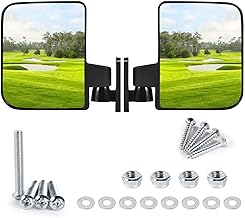 OBTANIM Adjustable Golf Cart Side Rear View Mirrors for Club Car EZ GO Yamaha and Others Carts