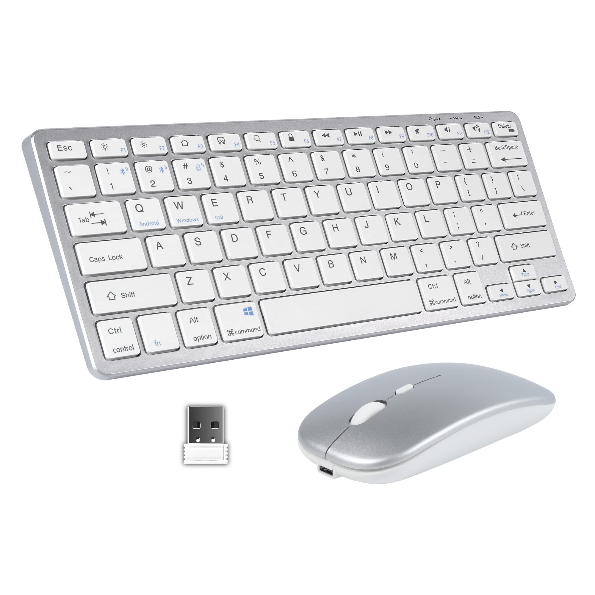 Amazon | DIGIBLUSKY 無線 キーボード マウスセット USB2.4Ghz接続両