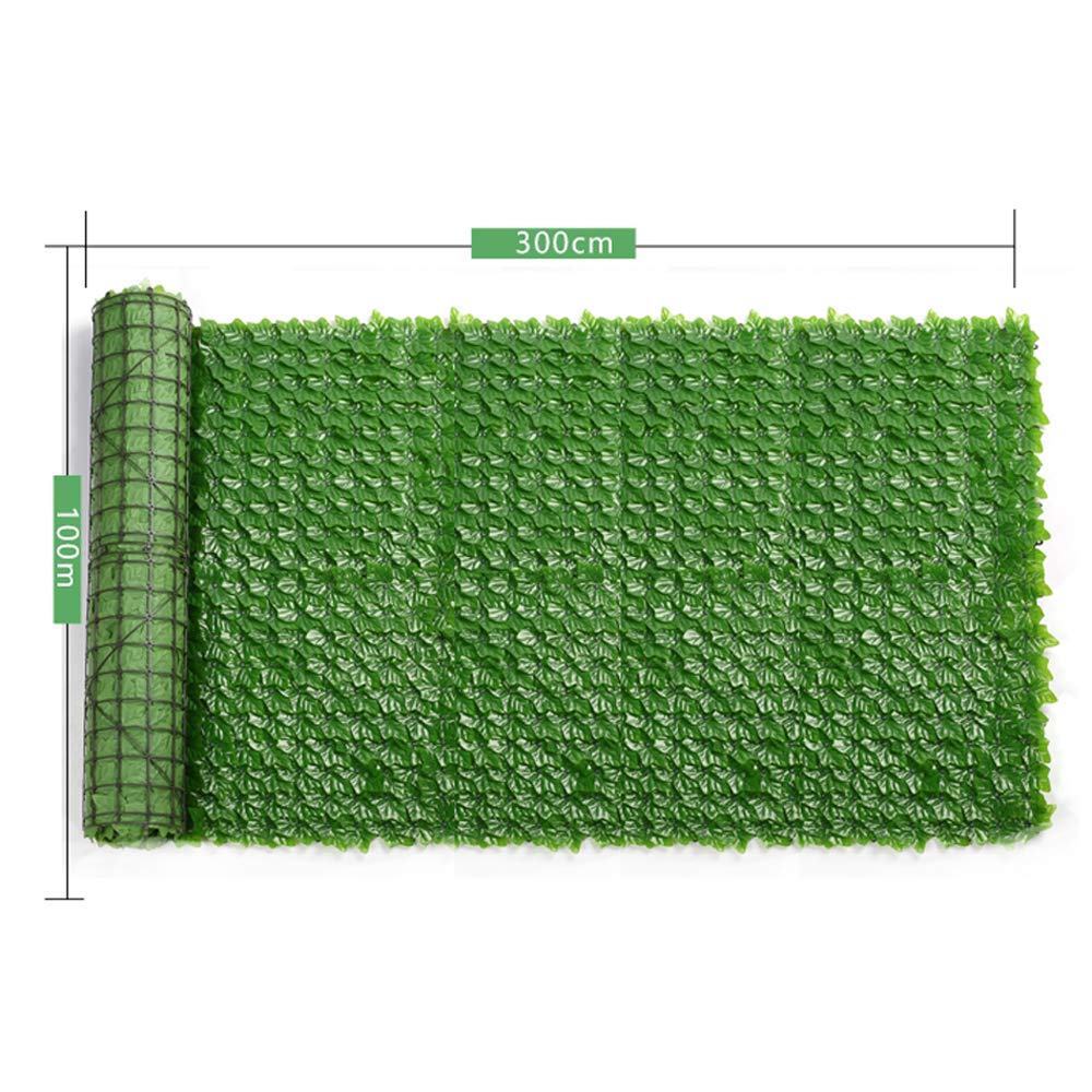 Generie LINGWEI 1x3m Artificial Ivy Leaf Screening Wall Cover Garden Outdoor Hedging Fence Ivy Leaf Hedge Panels On Roll