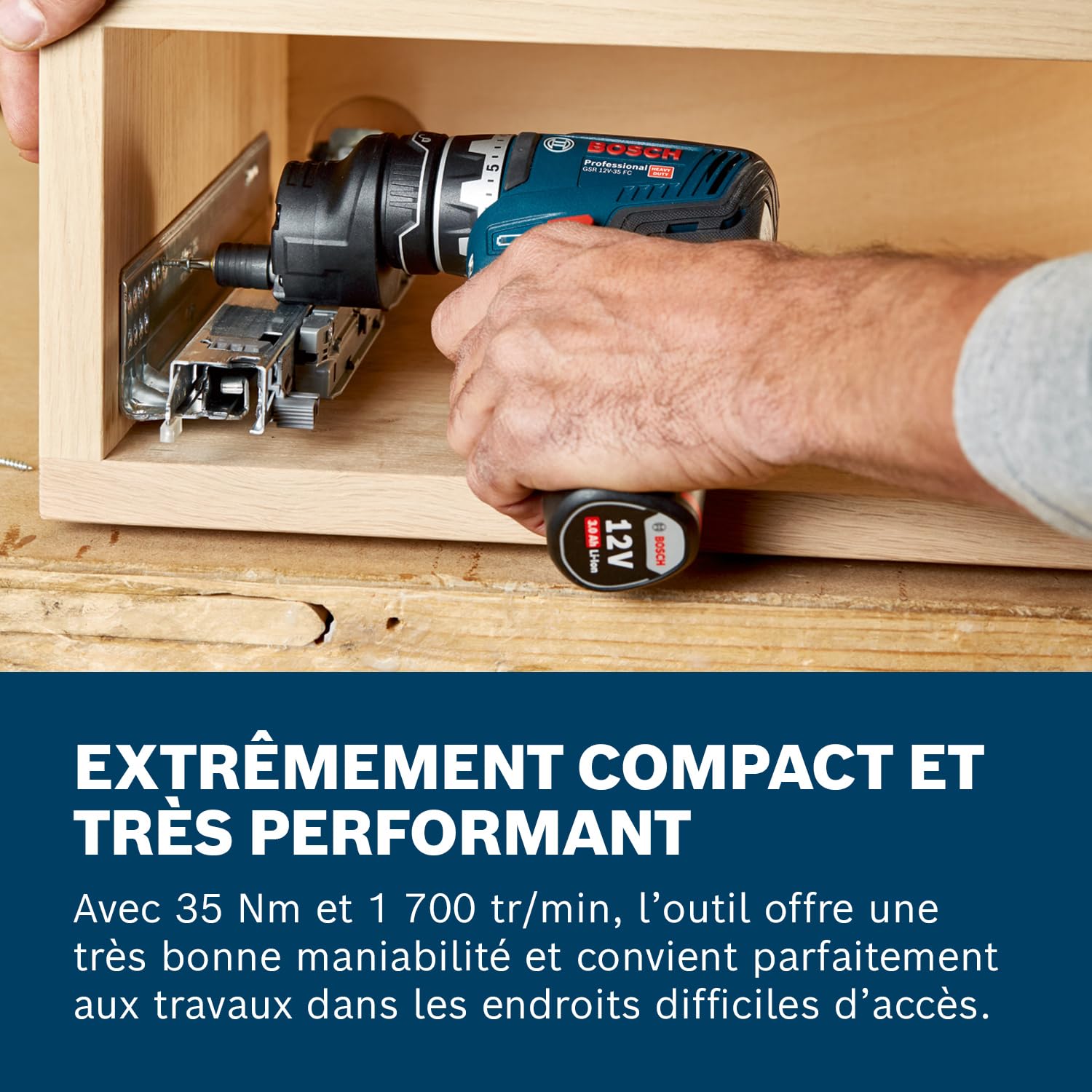 Bosch Professional GSR 12V-35 FC perceuse-visseuse sans-fil 12V FlexiClick 2x3,0 Ah GAL 12V-40 L-BOXX