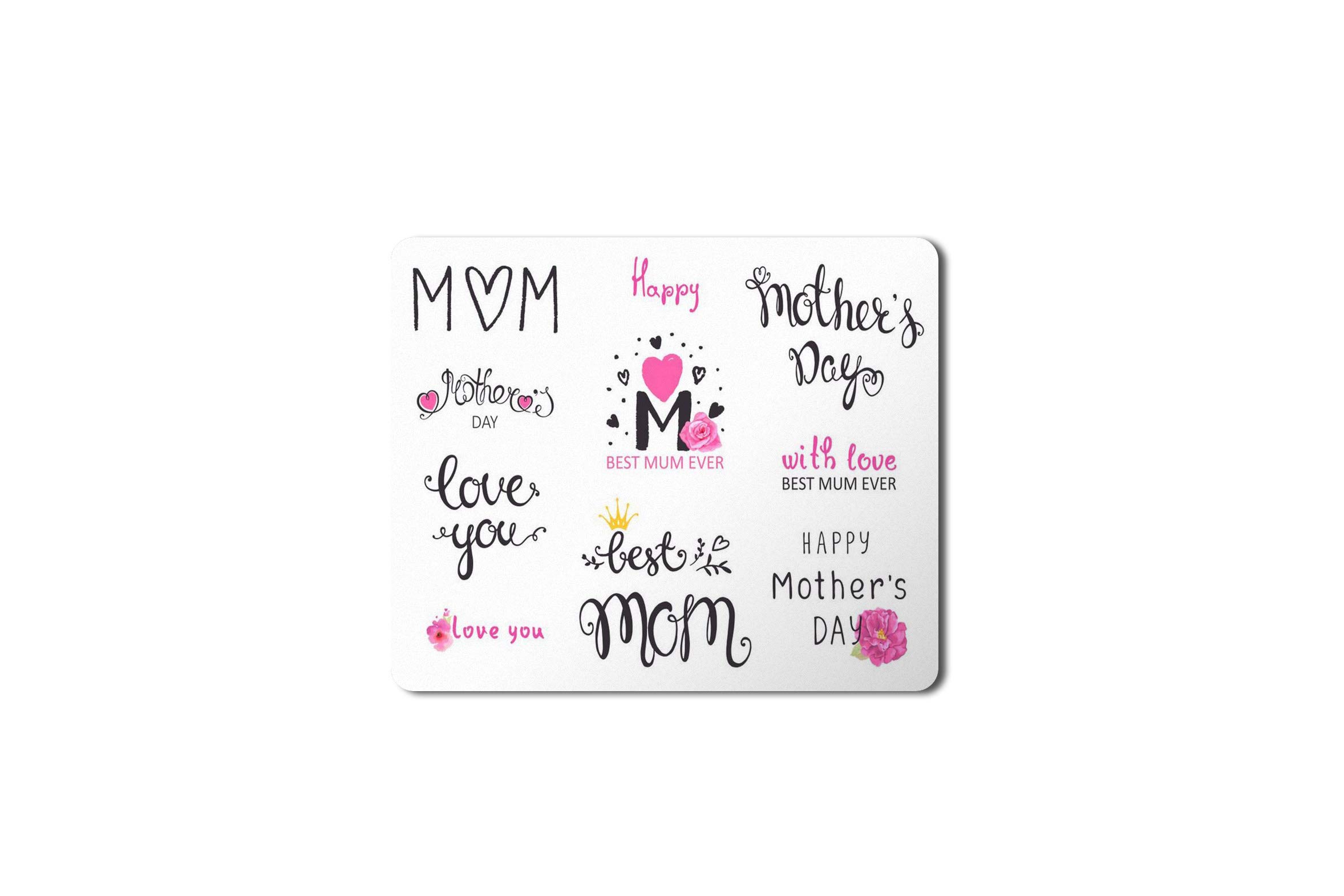 5 Ace Happy besr Mum Ever HD Printed Designer Speed Mousepad for Laptop|Dekstop|Gamers|Graphic designers-7x8.5 Inches