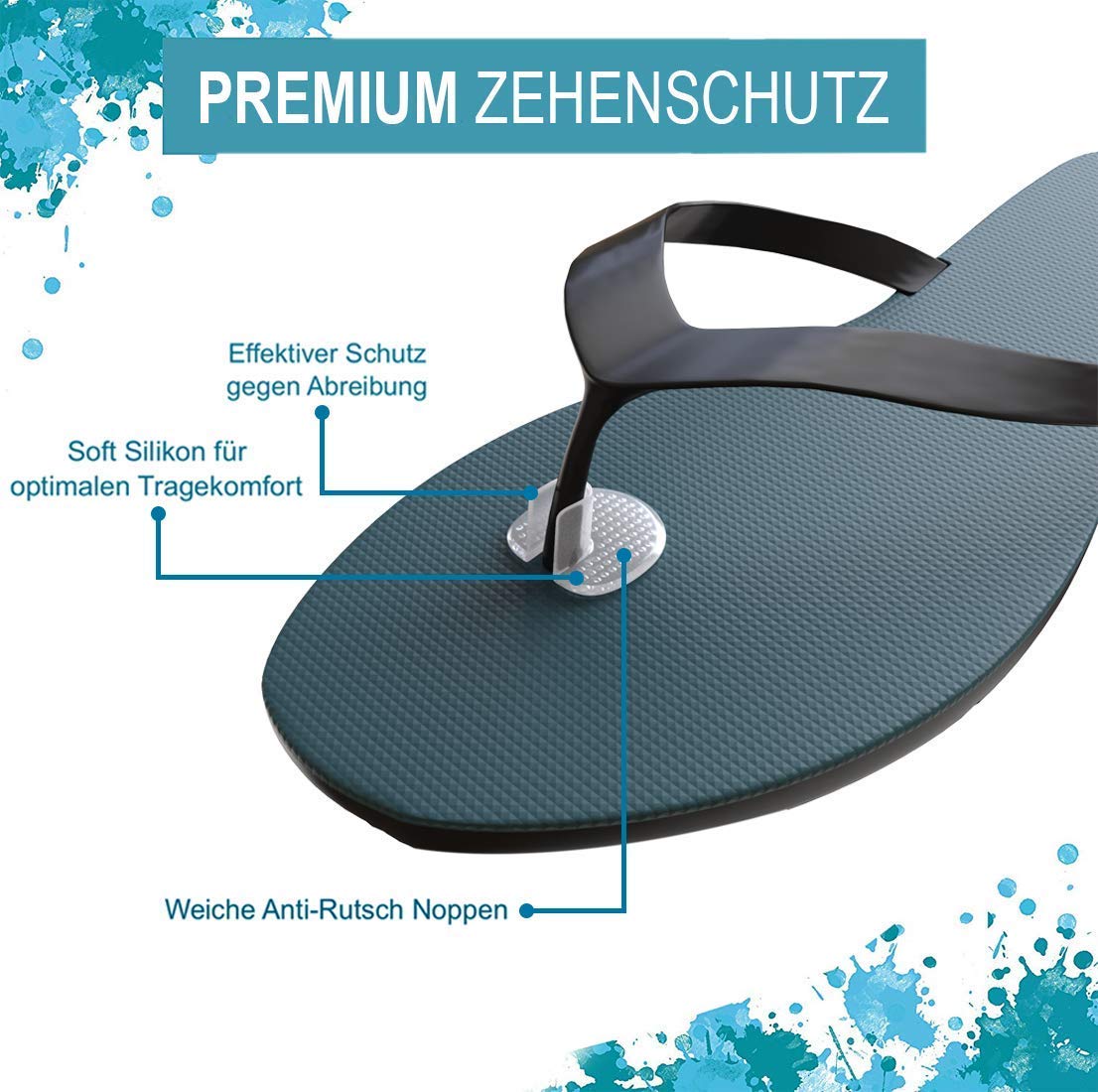 4 Pcs Protectores de Silicona para Dedos de los pie para Chanclas, ayudando a Reducir la fricción y prevenir ampollas